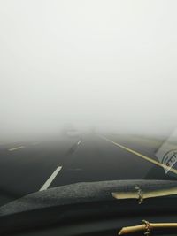 Road in foggy weather