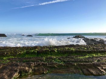 Scenic view of sea against sky
