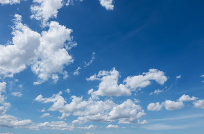 Low angle view of clouds in sky