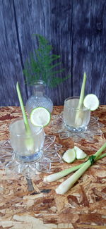 Close-up of drink on table