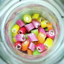 Close-up of candy in bowl