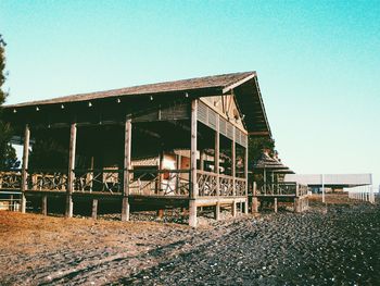 Built structure against clear blue sky