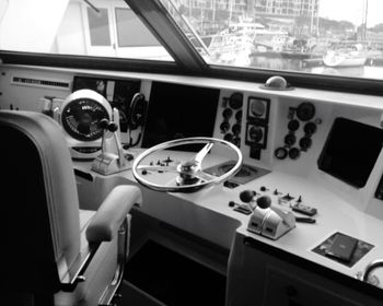 Control panel of boat