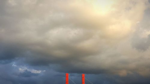 Low angle view of storm clouds in sky