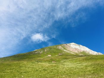 Scenic view of mountain against sky