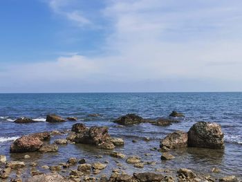 Scenic view of sea against sky