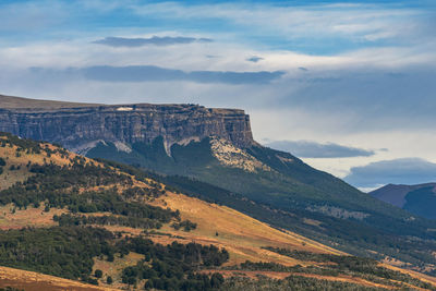 Landscape in the north of puerto natales, ultima esperanza, chile