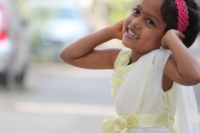 Portrait of a smiling girl