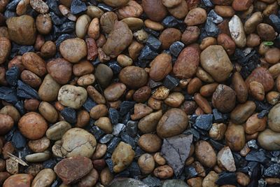 Full frame shot of pebbles