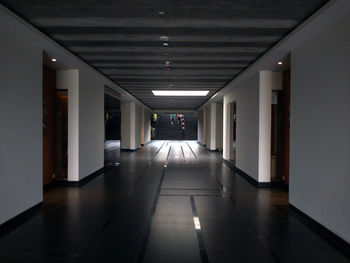 Empty corridor of building