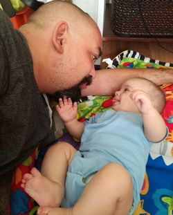 Father and daughter baby