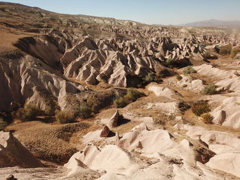 Rock formations on landscape