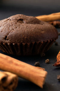 Close-up of chocolate cake