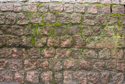 Close-up of stone wall