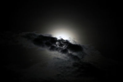 Scenic view of sky at night
