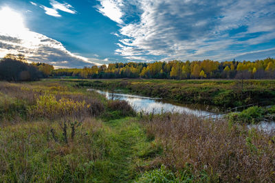 Scenic view of landscape against sky