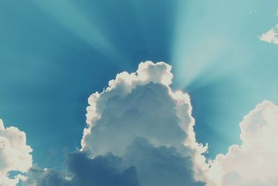 Low angle view of cloudy sky