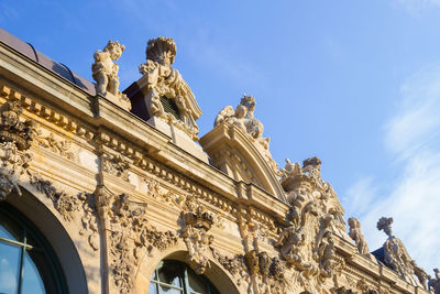 Low angle view of statue