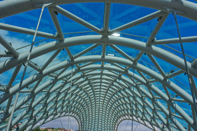 Low angle view of skylight