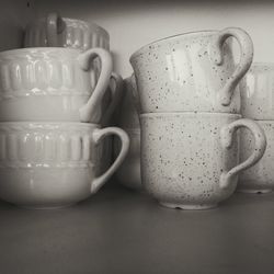 Close-up of coffee cup on table