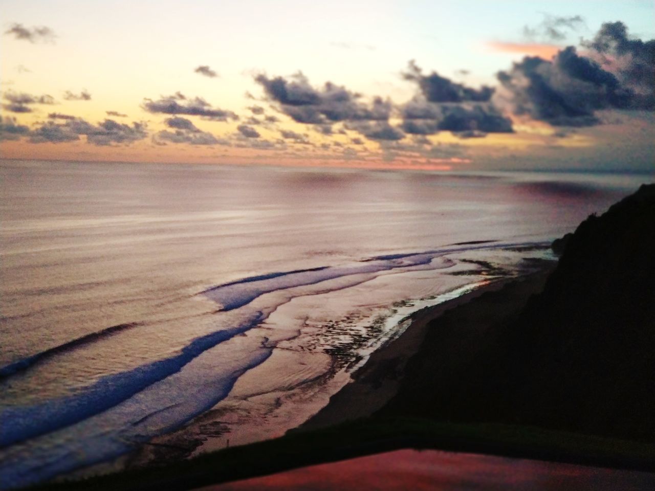 sky, tranquil scene, tranquility, beauty in nature, scenics - nature, water, sunset, nature, no people, land, cloud - sky, sea, beach, non-urban scene, environment, idyllic, landscape, outdoors, day