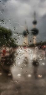 Raindrops on glass window
