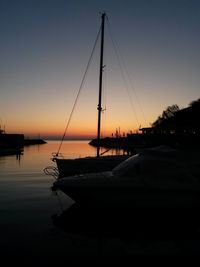 Boats in harbor