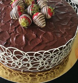 Close-up of chocolate cake