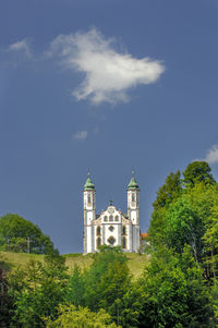 Famous church at hill in medieval town bad tölz in bavaria