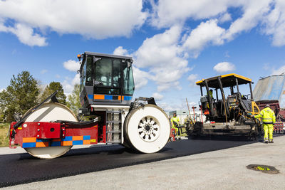 View of roadworks