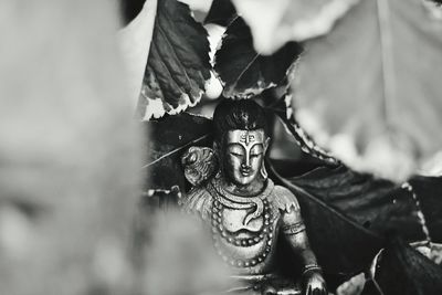 Close-up of buddha statue