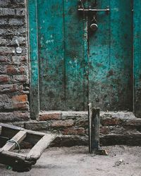 Close-up of old wooden wall