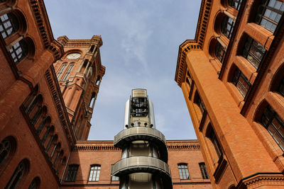 Low angle view of buildings against sky