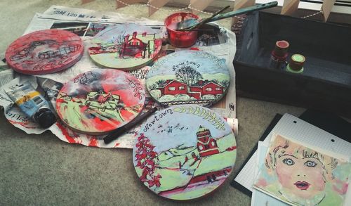 Close-up of text written on wall