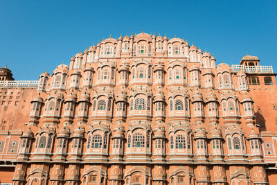 Low angle view of building against clear sky