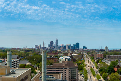 Cityscape against sky