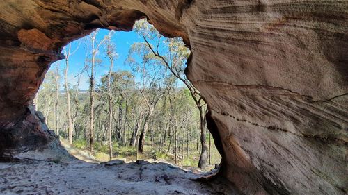 View of rock formations