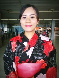 Directly above shot of woman in water
