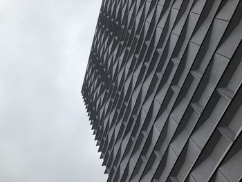 Low angle view of modern building against sky