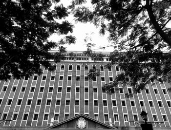 Low angle view of building against sky