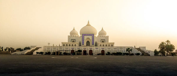 View of historic building against clear sky