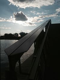 Built structure against cloudy sky