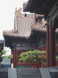 Low angle view of temple