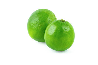 Close-up of apple against white background