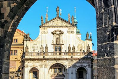 A view of the church of the holiest salvatore in prague