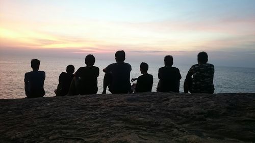 Sunset over sea