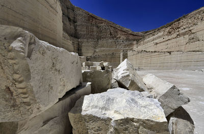 View of rock formations