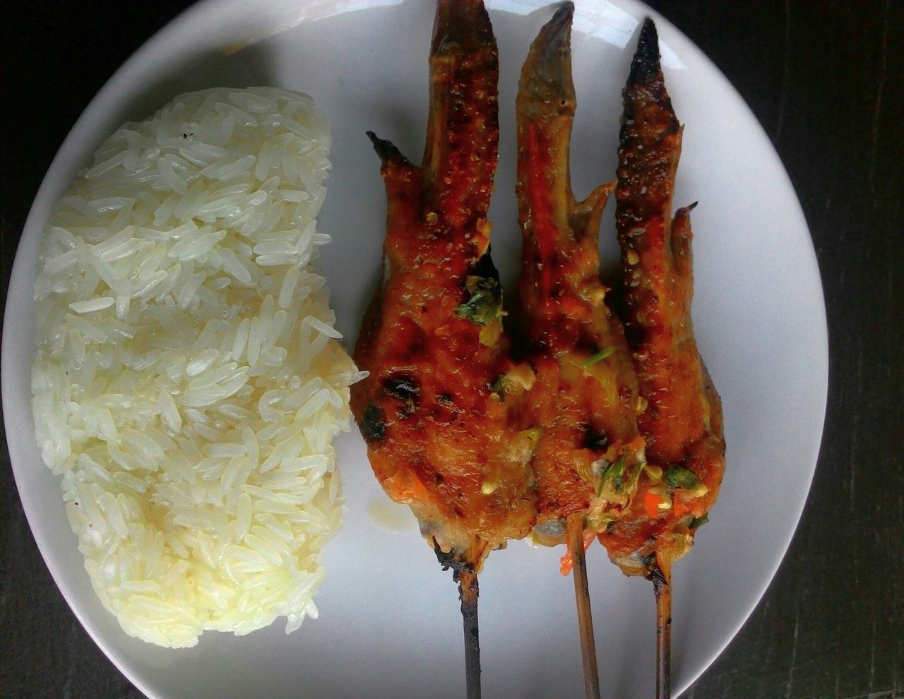 Thai bbq chicken with sticky rice