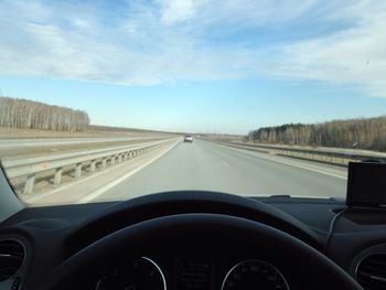 Road passing through landscape