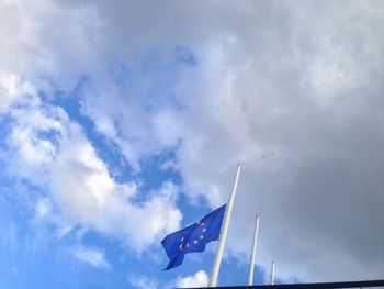 Low angle view of cloudy sky